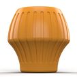 Plant-pot-front-view.jpg Small Plant pot with embossed groove cut pattern