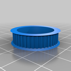 idler_608_GT2_43_teeth.png Free 3D file Parametric Pulley - Improved・Template to download and 3D print