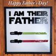 i-am-their-father-2.jpg I Am Their Father Plaque for Fathers Day, Dads, Customizable Kids Names, 1 to 4 kids available