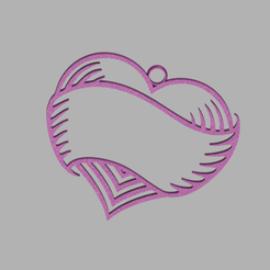 heart-v5.png Télécharger fichier STL gratuit Boucles d'oreilles en forme de cœur (v5) • Objet imprimable en 3D, RaimonLab
