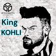 1.jpeg King Kohli: Captivating 2D Wall Art Celebrating Cricket Legend Virat Kohli