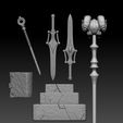 kit-acessorios2.jpg KIT MOTU ACCESSORIES - HE-MAN, SHE-RA, SKELETON AND ORKO SWORD FOR ACTION FIGURE