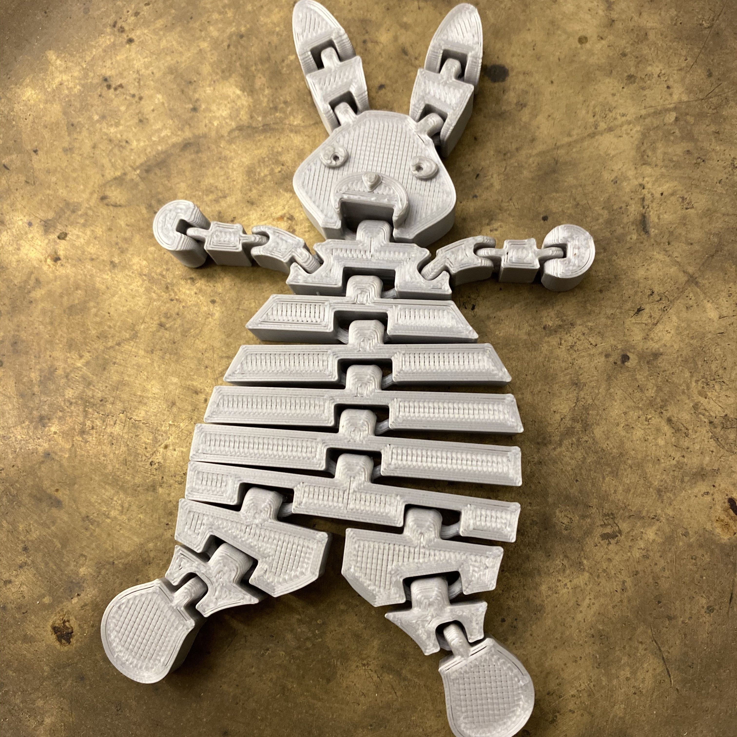 IMG_3317c.jpeg Free STL file Rabbit Flex Cuddle Bunny・3D printer design to download, Kangoo-roo
