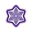 snowflake 2.5cm.stl Резак для полимерной глины "Снежинка" - семь размеров