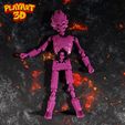 3.jpg Archivo STL ESQUELETO VEGETA - FLEXIBLE - DRAGON BALL - FACIL DE IMPRIMIR - SIN SOPORTES・Objeto imprimible en 3D para descargar