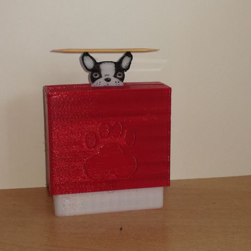 French Bulldog toothpick dispenser 3D model