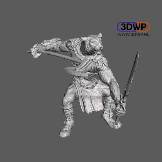 Tiger Fighter Figurine 3D Scan 3D model