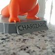 3D printing 3D model Pokemon STL file Charizard Statue_with_Stand3.png Charizard Statue with Stand