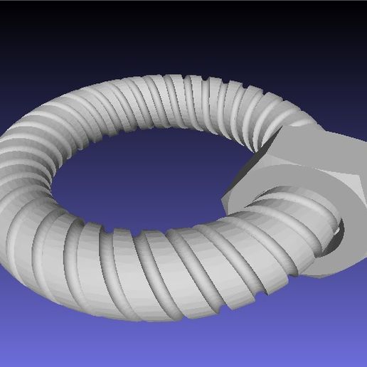 Download STL file Toroidal screw and nut • 3D printing template ・ Cults
