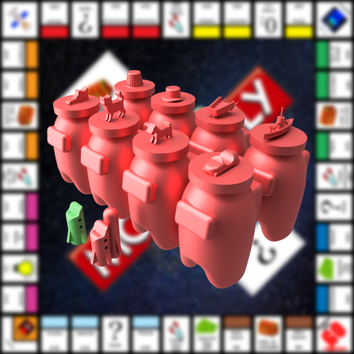 Monopoly x Among us (English-Spanish)