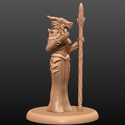 A.png STL-Datei Drachengeborene Verzauberin - Tabletop-Miniatur kostenlos・3D-Drucker-Modell zum herunterladen