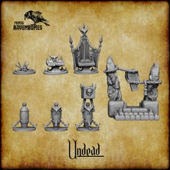 1.jpg 3D file Undead scenery bundle Pre-supported・3D print design to download