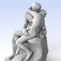 untitled.2160.jpg Free STL file The Kiss・3D printer model to download, Yehenii