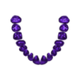 skull - STL11-_Maxillary_teeth.stl 3D Model of Skull with Brain and Brain Stem - best version