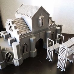 2020-11-18 10.46.44.jpg Free 3D file Cementery Chapel with construction framework・3D printing design to download