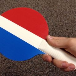 photo_1_display_large.jpg Free STL file Ping Pong Paddle・Object to download and to 3D print