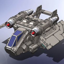Light-Freigther-Arvus-Class-01.jpg 3D file LFAC - Light Freighter Arvus Class 28mm・3D print design to download