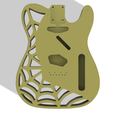 yellow.png Standard Fender Telecaster Body SpiderWeb