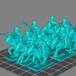NMV_FR_CC_1806_Trooper_charge.jpg 3D file 6MM NAPOLEONIC FENCH CHASSEUR A CHEVAL 1806 CAMPAIGN DRESS CHARGING-TROOPER・3D printing idea to download