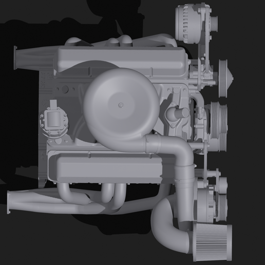 🤏 1/25 Supercharged Small Block Chevy Engine・ 3D File for 3D printing・Cults