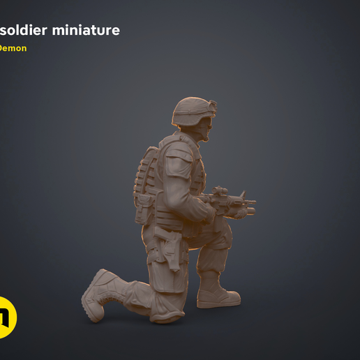 US-soldier_pose-Side.1477-kopie.png Download file US soldier miniature • 3D print model, 3D-mon