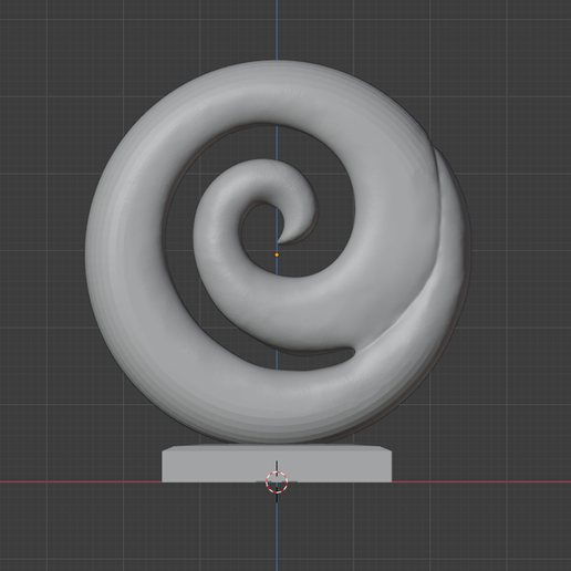 NZ Koru Sculpture 3D model