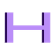 H.stl PS4 Letters and Numbers | Logo