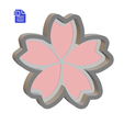 STL00871-2.png 1pc Cherry Blossom Bath Bomb Mold