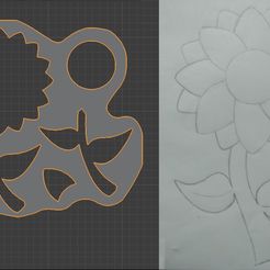 uso-stencil-girasol.jpg STL file Stencil Sunflower / Sunflower・Model to download and 3D print