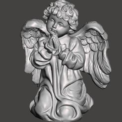 Angel.jpg STL file Praying angel・Design to download and 3D print, rocco72