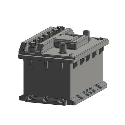 battery_3.jpg Free 3D model - Car Battery - 1/24 - Scale Model Accessories