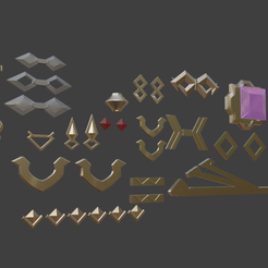 6.png 3D file Genshin Impact Beidou jewerly 3d models 3D print model・3D printer design to download