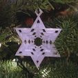 StarOrnament2_display_large.jpg Snowflake Star of David Tree Ornament