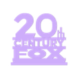 20th century fox logo v1.obj 20th Century Fox LOGO No Support STL