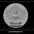 009.jpg Pendant Buddha - STL- OBJ and ZTL