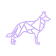 germanshep.stl dog keychains