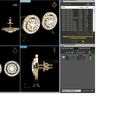 710V.jpg 🔥 Double Halo Round Diamond Stud Earrings CAD Model (710V) 💎