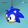 Keychain_Sonic_02.png Classic Sonic the Hedgehog : Porte-clés tête
