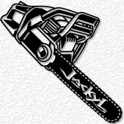project_20230424_1054170-01.png STL file Jackyl Logo Chainsaw wall art Lumberjack wall decor 2d art・Template to download and 3D print
