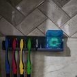 20240109_105500.jpg (Easy to make and usefull) Wall mount tooth brush holder for family of 4 and  1 guest
