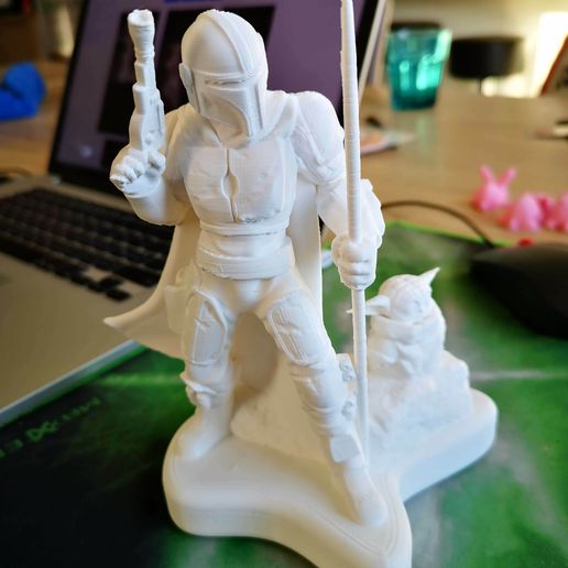 Mandalorian and Grogu Mashup No support Needed 3D model