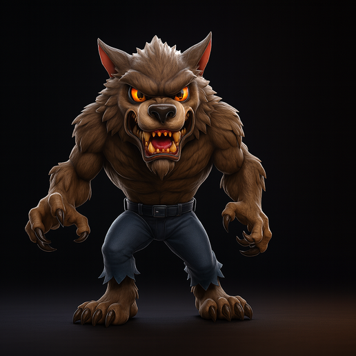 🐺 Ferocious Werewolf | Monster Figurine | Halloween Decor | Fantasy ...