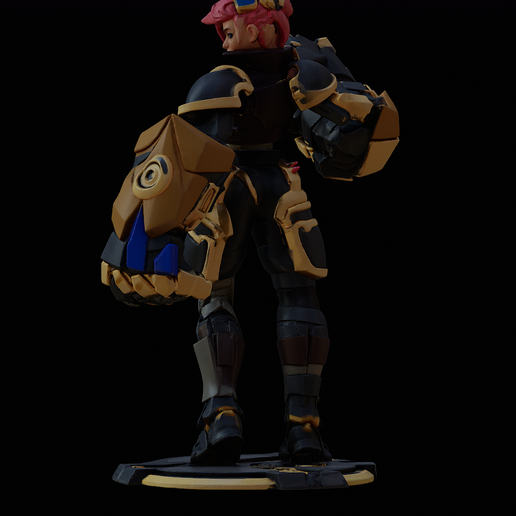 👾 Vi – Piltover Enforcer Power Gauntlet | Dynamic 3D Printable Figure ...