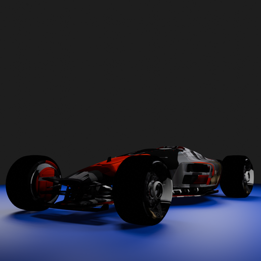🧸 Apex Phantom - Futuristic Formula Racer・ OBJ File for 3D printing・Cults