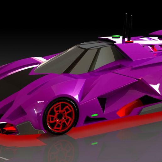 自動車 Lamborghini Egoista , MR collection 1/18 MR Models 1:18 Lamborghini Egoista Grey / orange Lambo013