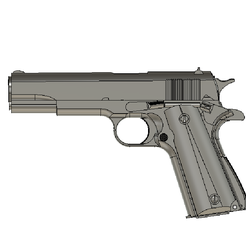 Fichier STL Pistolet Colt M1911 Prop d'entraînement faux pistolet  d'entraînement 👽・Plan imprimable en 3D à télécharger・Cults