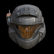 front-3.png Шлем ODST с насадками файл 3d печати