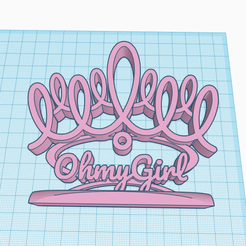 ohmygirl.png STL file Oh My Girl Kpop Logo Display Ornament・3D printing template to download