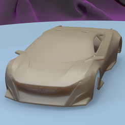 a001.png Datei STL PEUGEOT ONYX 2012 (1/24) bedruckbare Karosserie・Design für 3D-Drucker zum herunterladen