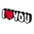 i-love-you-1.jpg Free 3D file LED LAMP WITH NAME - FREE VERSION - I LOVE YOU・3D print design to download, HStudio3D